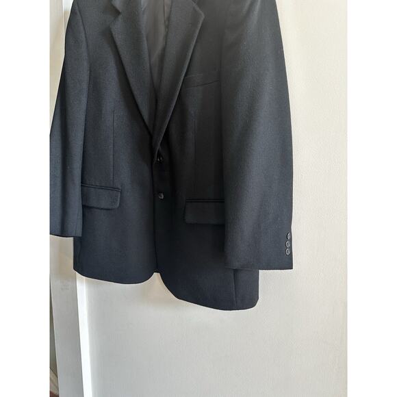 Bernhard Altmann Courture 100% Cashmere Blazer Jacket Black Size 46L Vintage - Picture 6 of 16